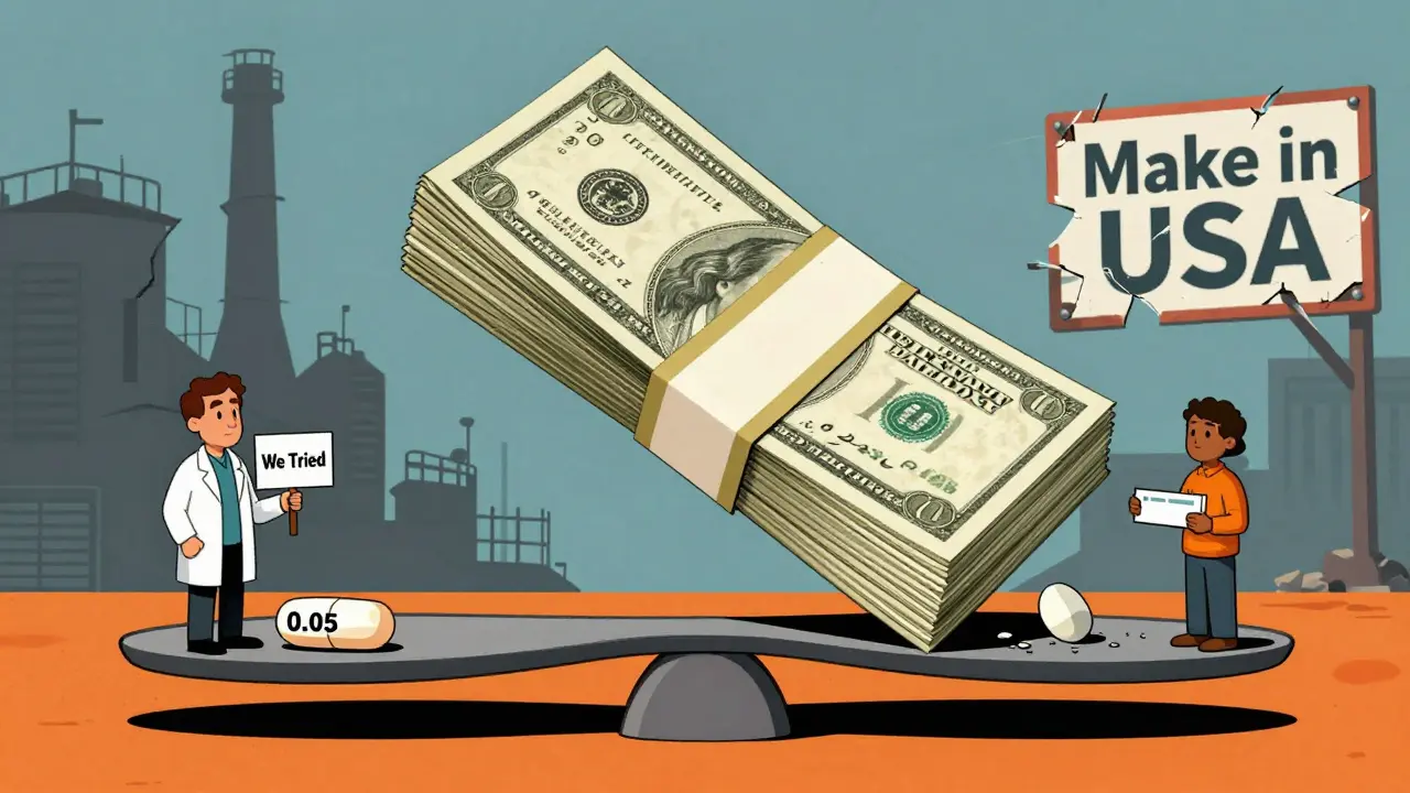 A tiny pill weighing down against rising medical costs and hospital bills.