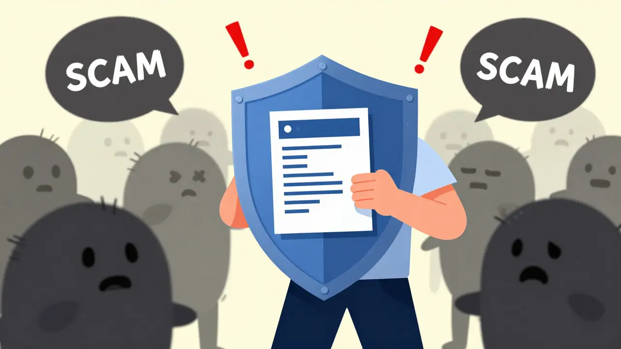 Person with a valid prescription protected from online pharmacy scams