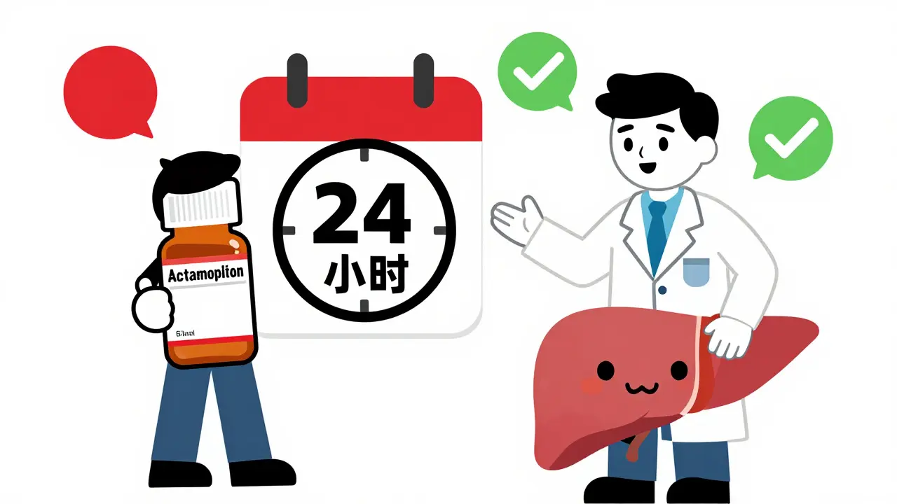 Character checking dosage limits with a doctor and liver health icon