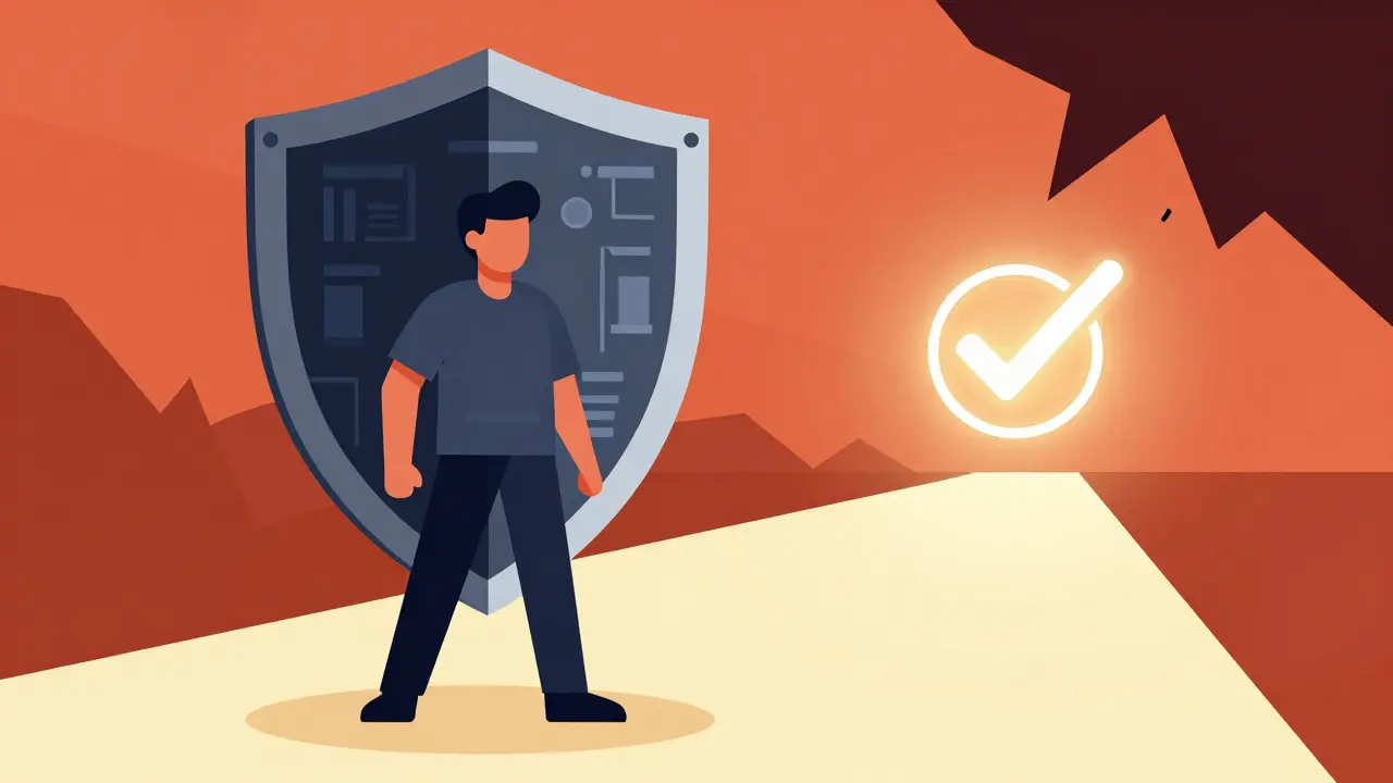 Illustration of digital shield protecting against unsafe online sites