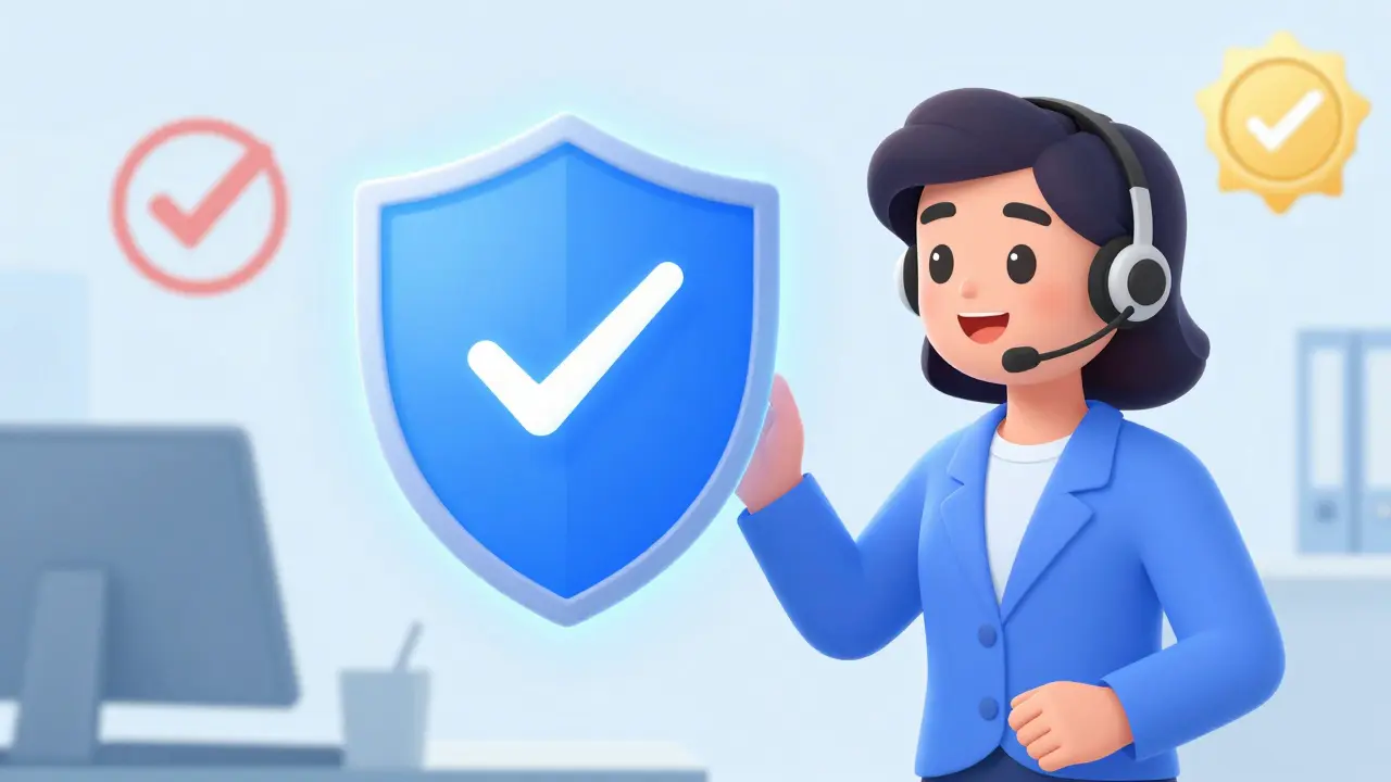 Secure online pharmacy verification and customer support